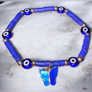 Butterfly Evil Eye Bracelet